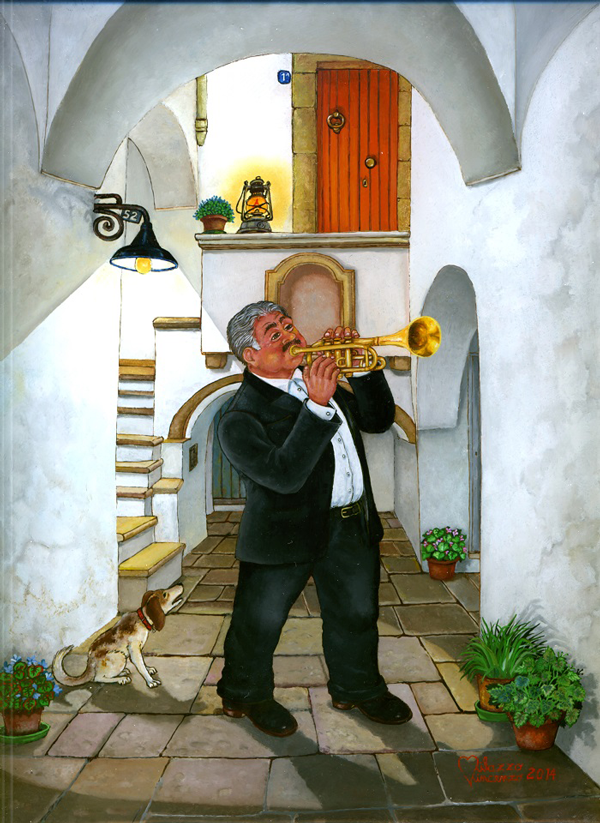 Milazzo_Trompeter_Hinterglasmalerei_30x25.png